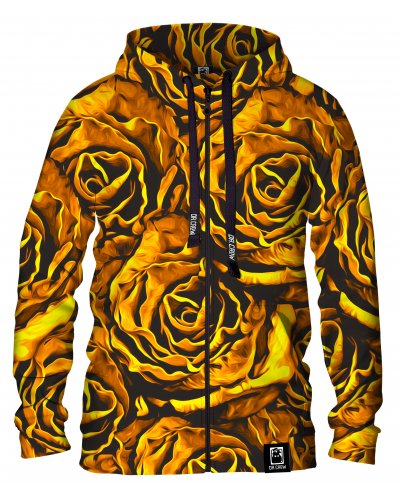 Hoodie zip Gold Roses