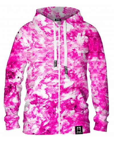 Hoodie zip Marble Pink