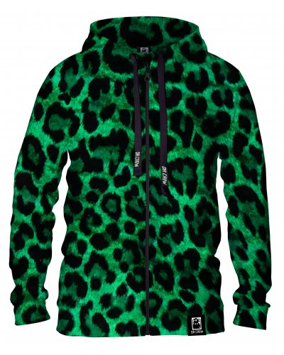 Hoodie zip Green Panther