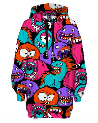 Hoodies Oversize Colorful Monster
