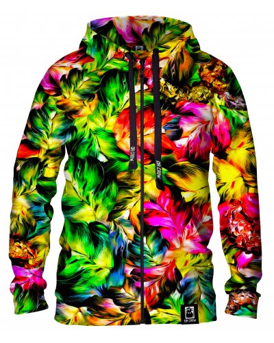 Hoodie zip Jungle Leaves