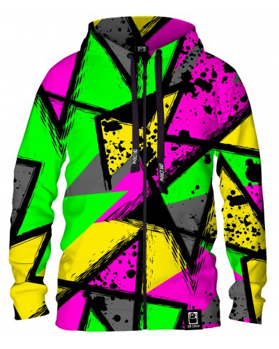 Hoodie zip Abstract Geometric