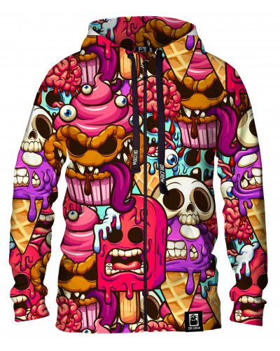 Hoodie zip Dessert Monsters