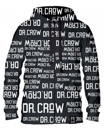 Bluza rozpinana Dr.Crow Text Black