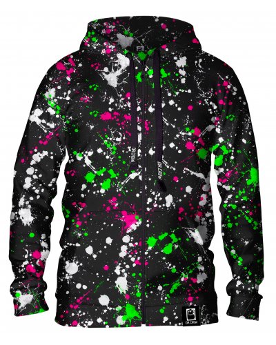 Hoodie zip Paint Drop