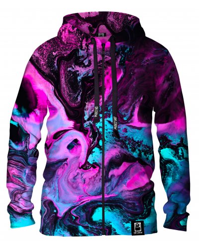 Hoodie zip Marble Neon