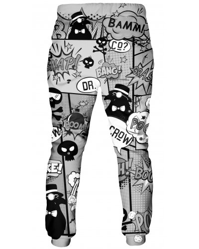 Trousers Comic Gray