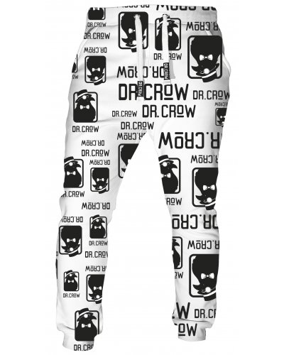 Trousers Dr.Crow Logo White