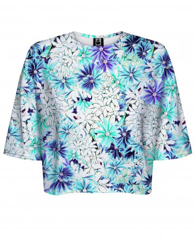 T-shirt Crop Bright Floral