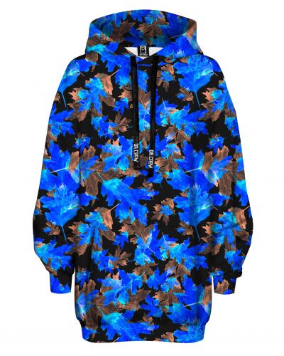 Bluza Oversize Blue Leaves