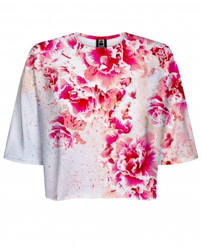 T-shirt Crop Beautifull Flowers