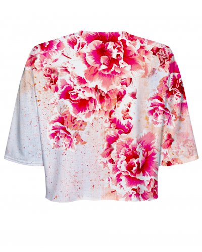 T-shirt Crop Beautifull Flowers