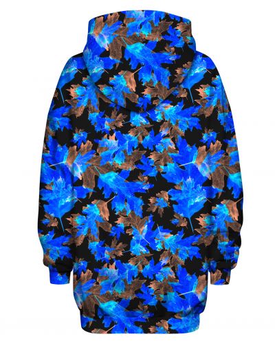 Bluza Oversize Blue Leaves