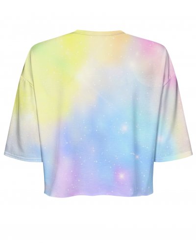 T-shirt Crop Abstract Pastels