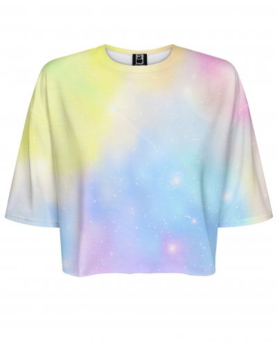 T-shirt Crop Abstract Pastels